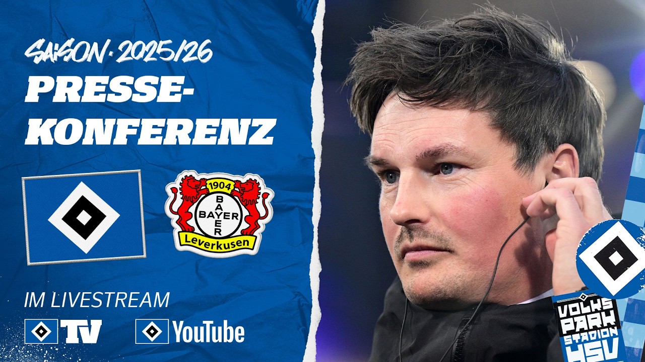 LIVE: MATCHDAY-PRESSEKONFERENZ | HSV vs. Bayer 04 Leverkusen