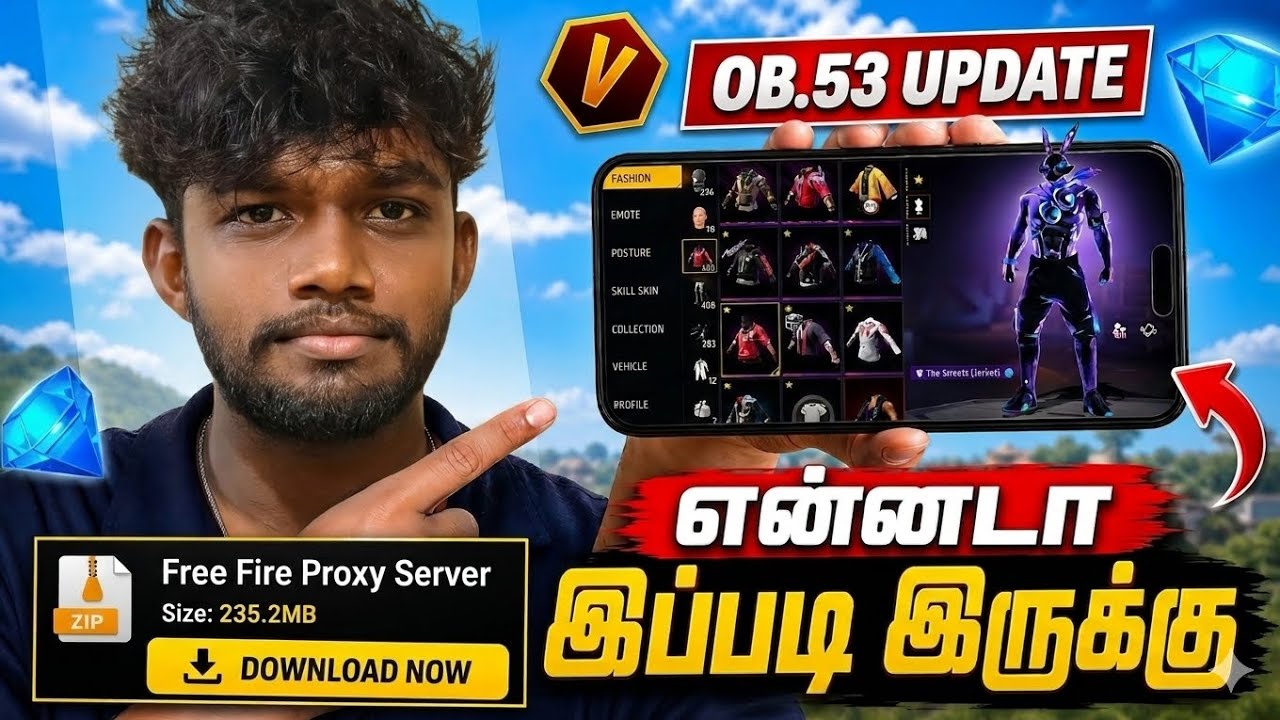 💥😍OB53 PROXY SERVER💥✅SETUP IN   TAMIL😍💥HOW TO DOWNLOAD #freefire#garenafreefire #proxyserverff