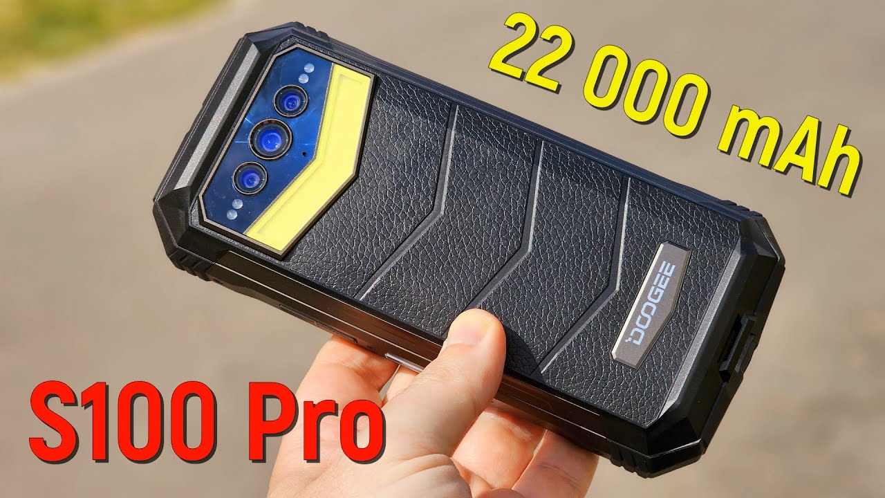 DOOGEE S100 Pro: новый смартфон с мощнейшей батареей и прожектором!