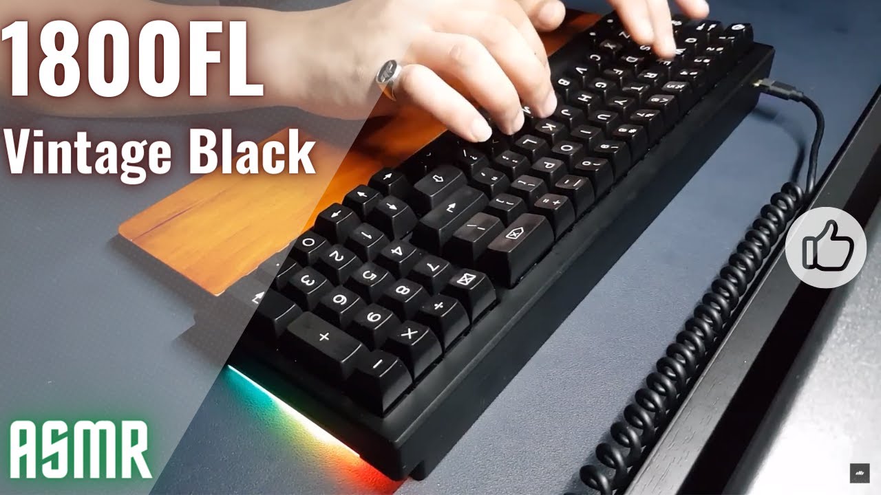 1800FL | Vintage Black switch | Keyboard | ASMR