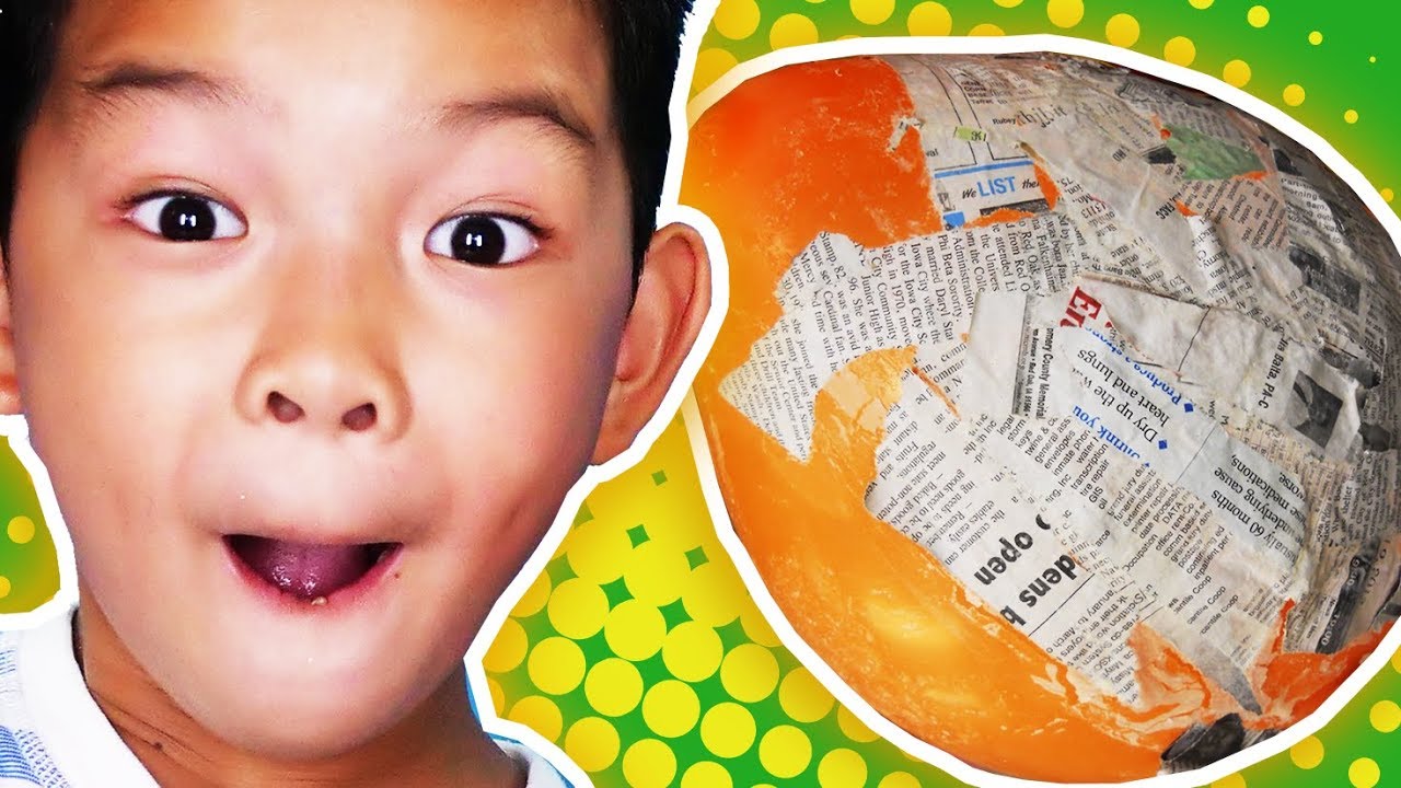 Kids How-to Paper Mache Egg! DIY Kids Crafts + Simple Paper Crafts for Kids  ~ pocket.watch jr