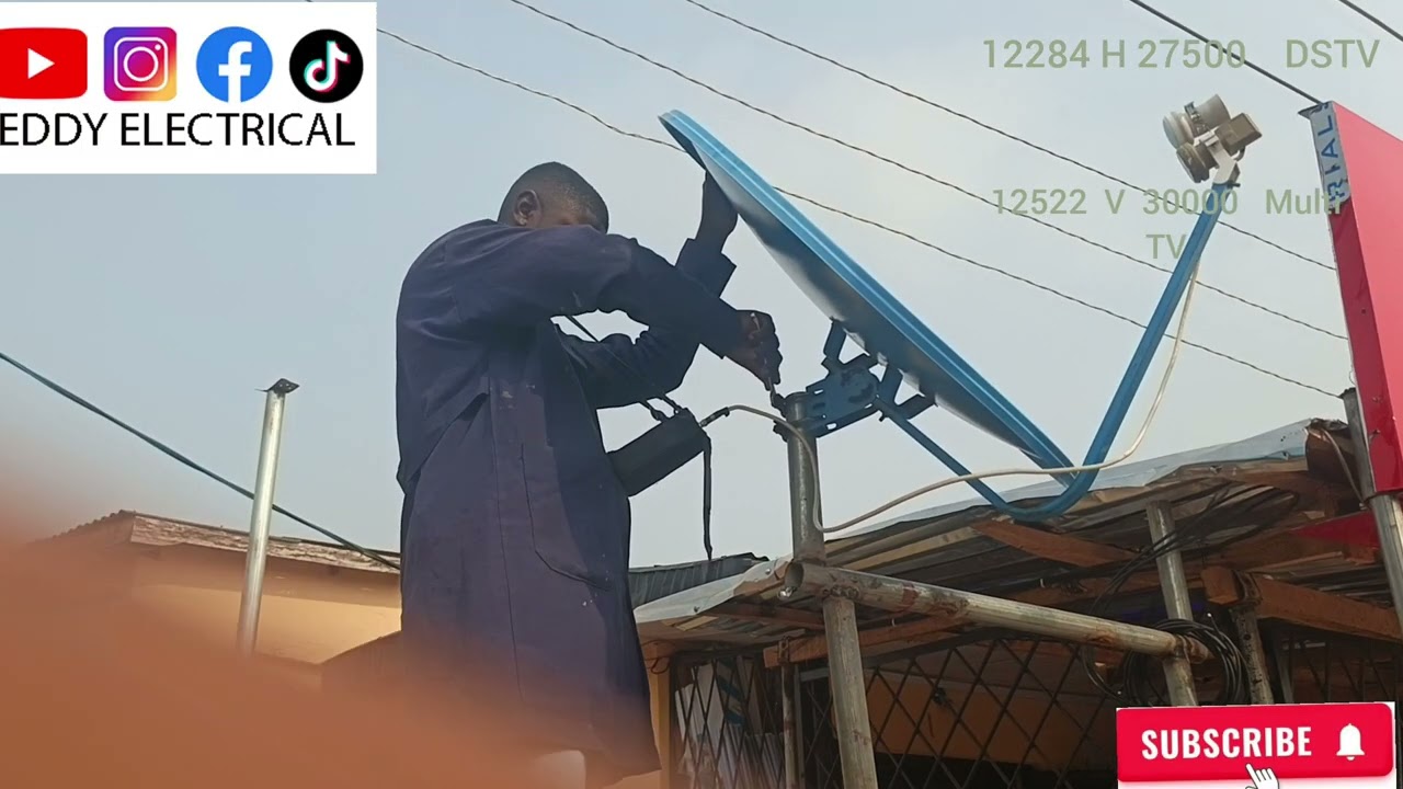 Комбинация из 2 LNB в одной антенне DSTV и MULTI TV #тренды #вирусноевидео #дизайнинтерьера #multitv