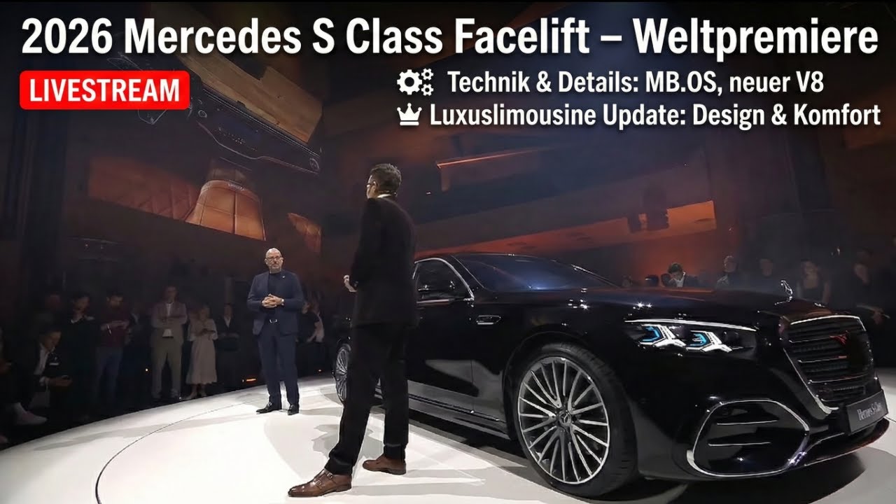 2026 Mercedes  S-Klasse Facelift (W 223) – große Enthüllung im Livestream