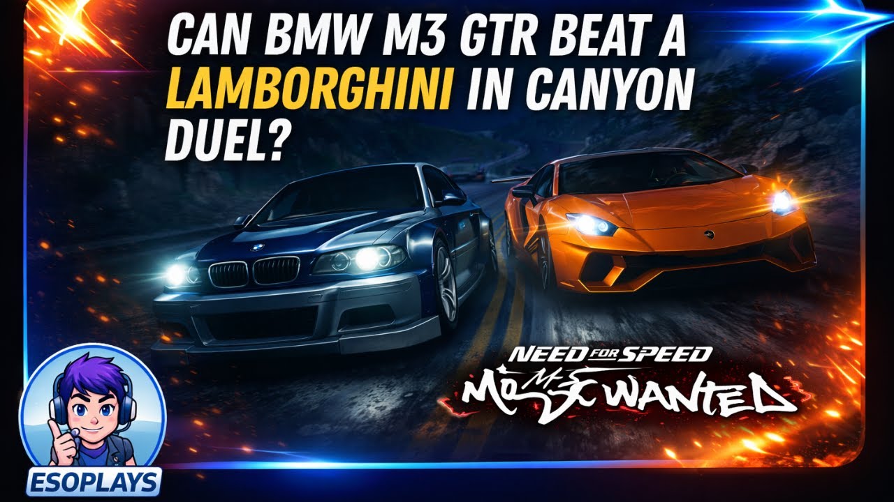 Does BMW M3 GTR beat Lamborghini? NFS Most Wanted