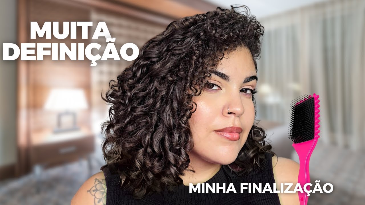 MINHA FINALIZAÇÃO DETALHADA | Muita definição 💗 #cabelodefinifo #finalização #cabelocacheado