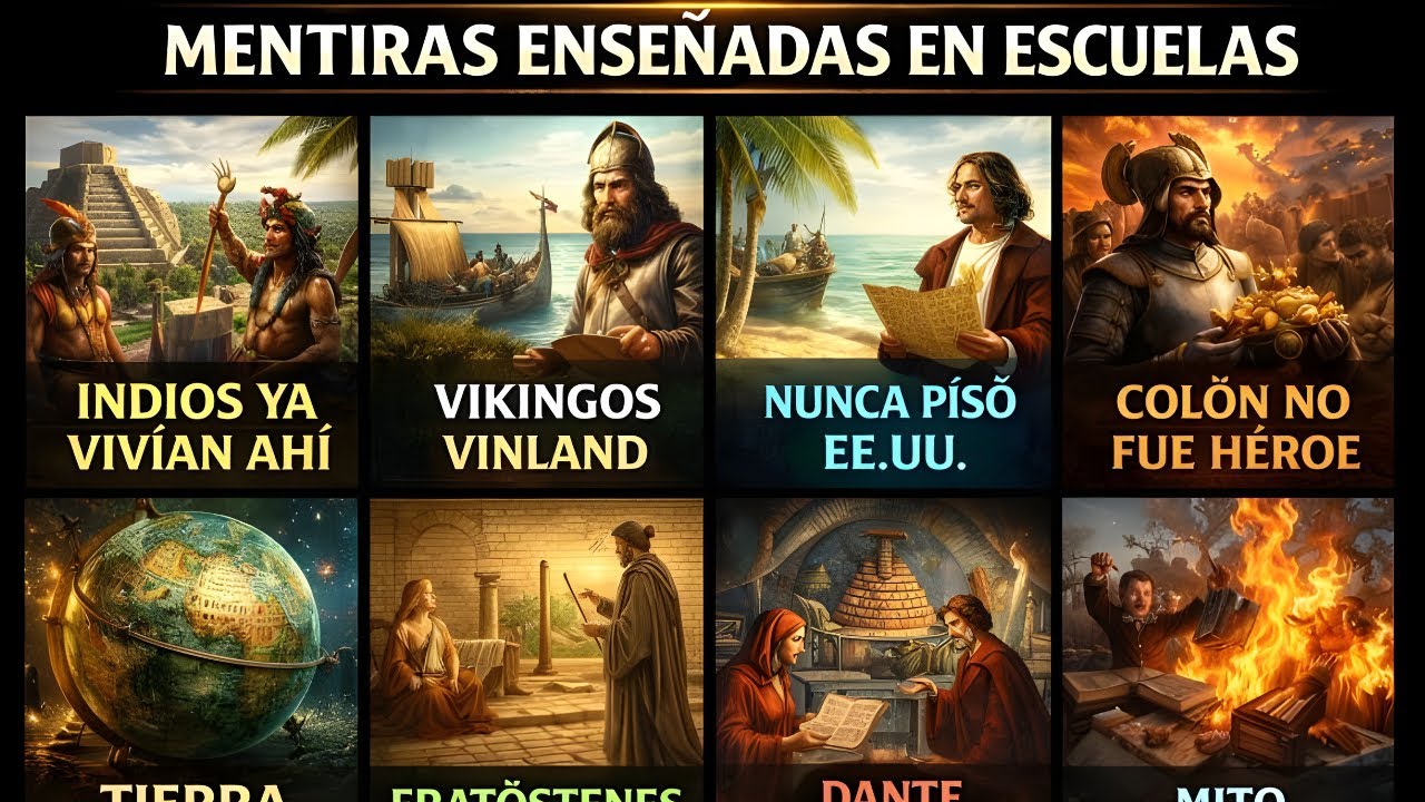 10 Mentiras Hist&oacute;ricas Que Nos ENSE&Ntilde;ARON en la Escuela (Y A&uacute;n Siguen en los Libros)