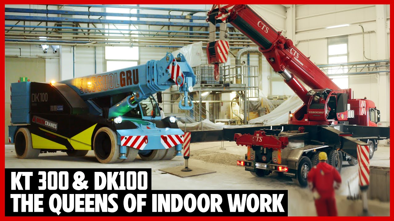 IDROGRU KT300 & DK100 VS 115 Tons - The Queens of Indoor Work