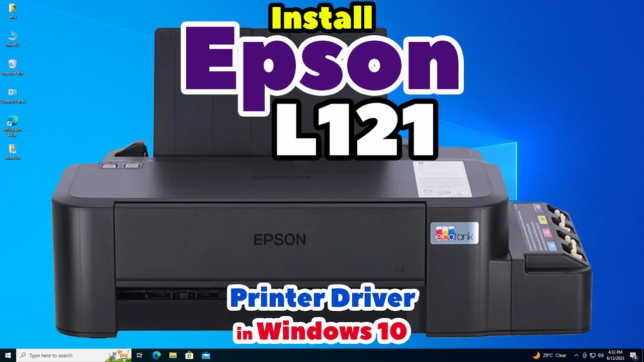 Как загрузить и установить драйвер принтера Epson L121 на ПК или ноутбук с Windows 10