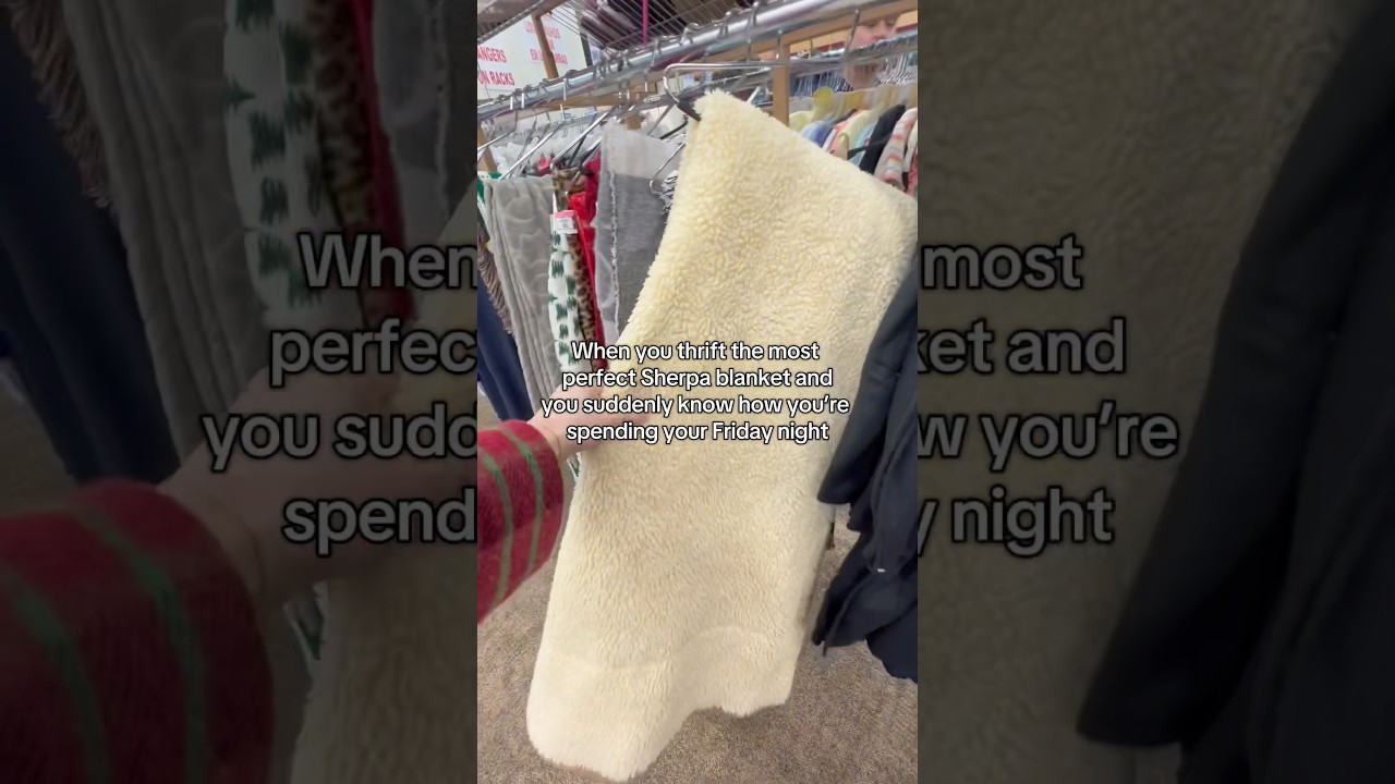 I know a thrift store blanket aisle hates to see me coming ✂️ #sewing #upcyclingfashion #thriftflip