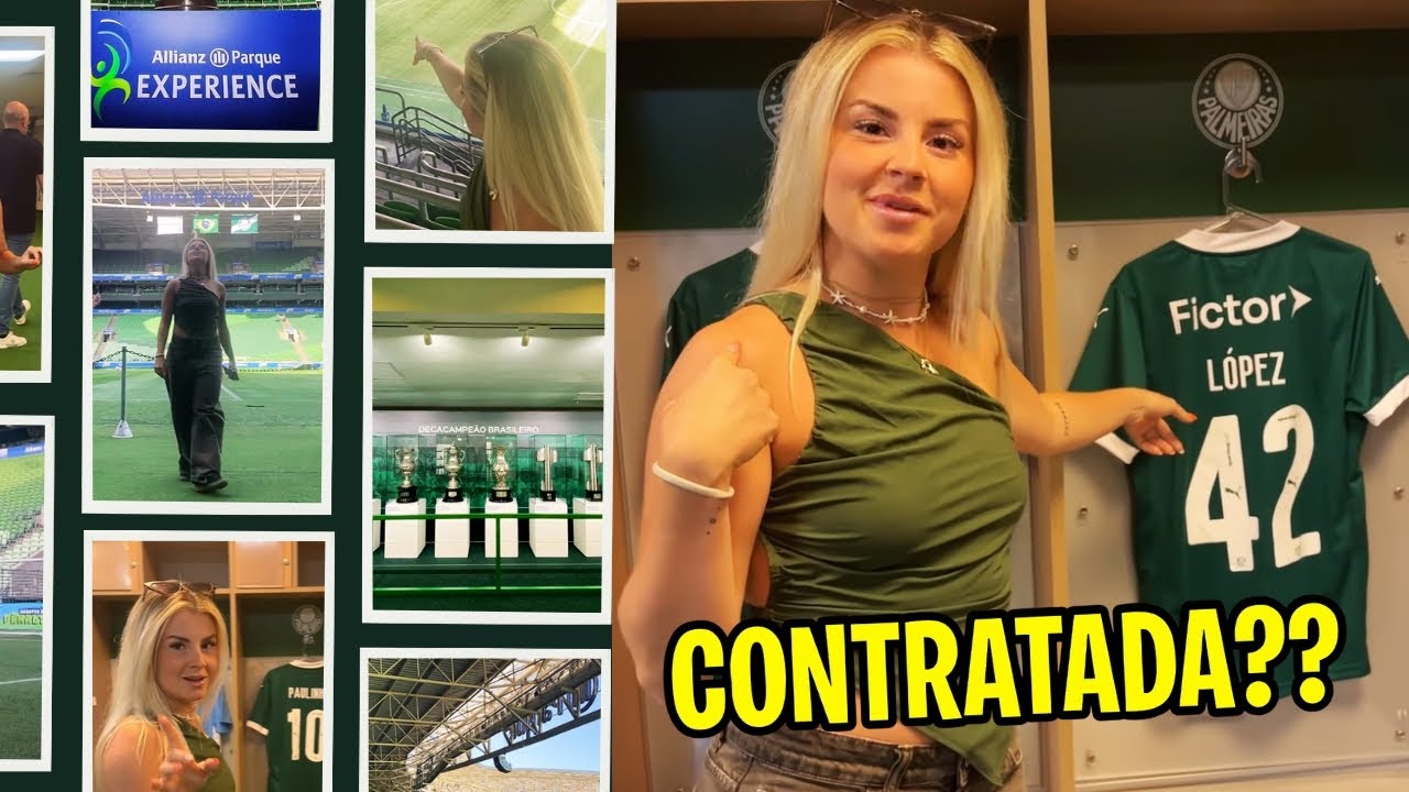 ✈️ GRINGA NO BRASIL: TOUR NO ESTÁDIO DO PALMEIRAS (ALLIANZ PARQUE)