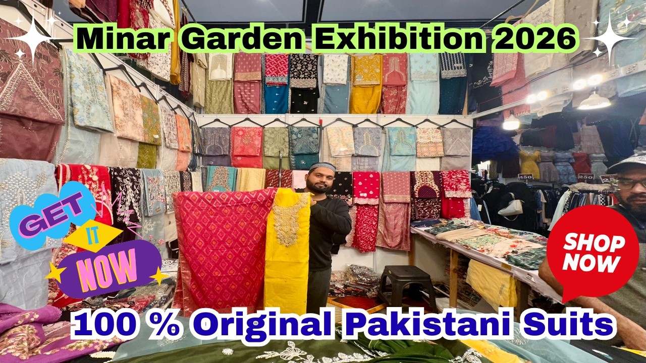 Pakistani Drama Suits For ₹999 Only | Minar Garden Family Shopping Expo 2026