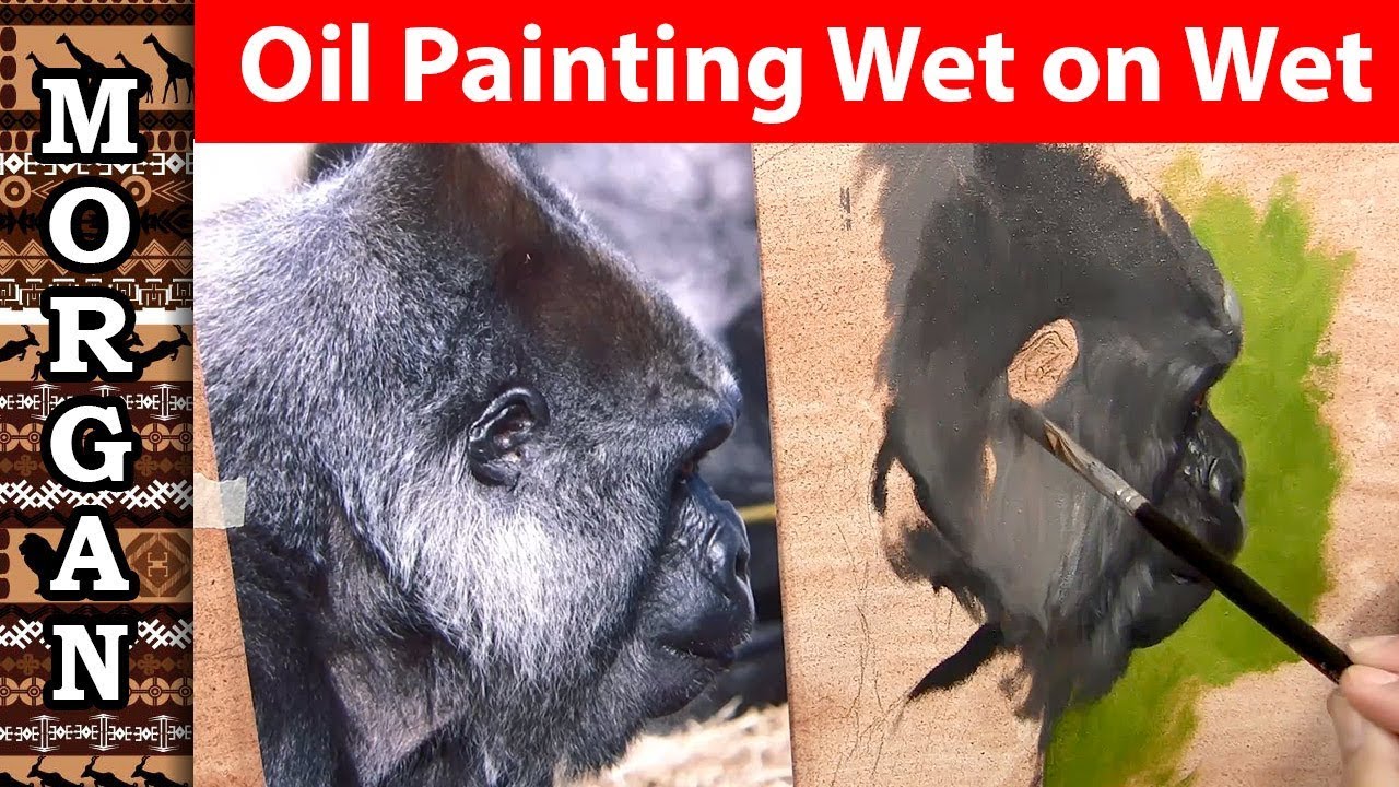 Oil Painting - Painting wet on wet, wildlife art Jason Morgan