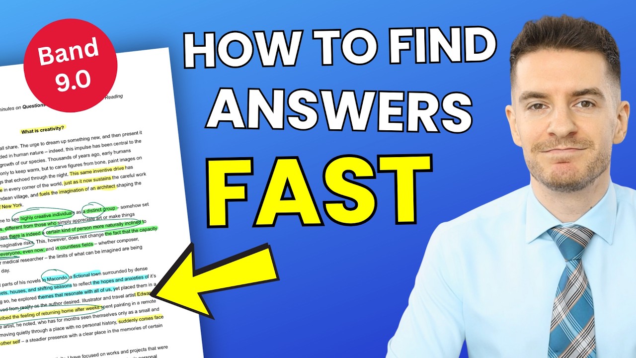 How to Find Answers Fast in IELTS Reading (Band 9 Strategy)