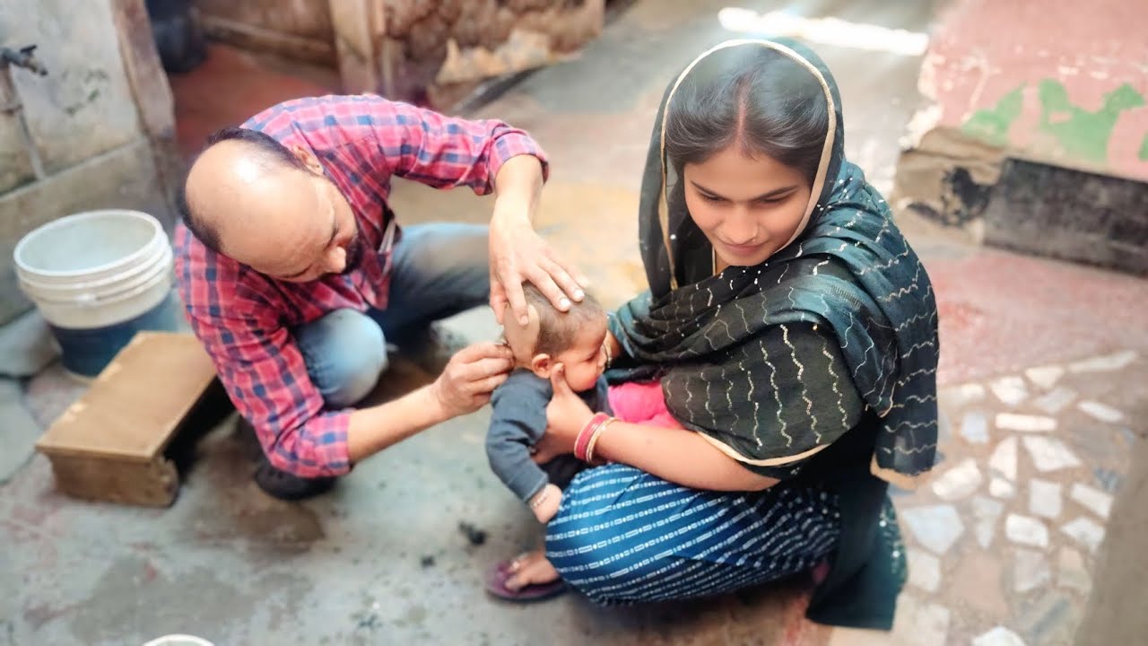 मायरा का मुंडन 👶 हो गया आज 