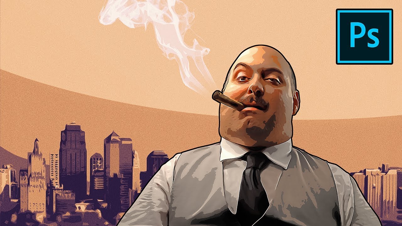 Transform Portraits to GTA Characters in Photoshop!