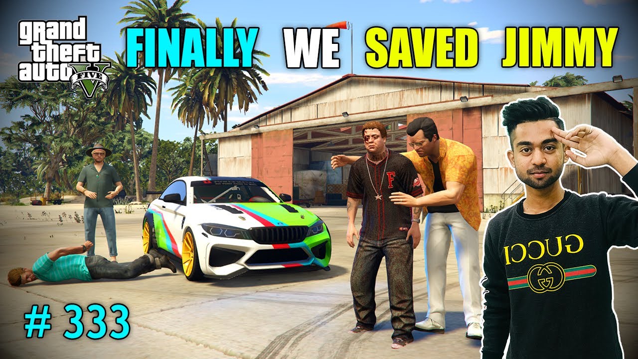MICHAEL BLAST CAYO PERICO ISLAND WITH PLANE | FINALLY WE SAVE JIMMY | GTA V GAMEPLAY #333