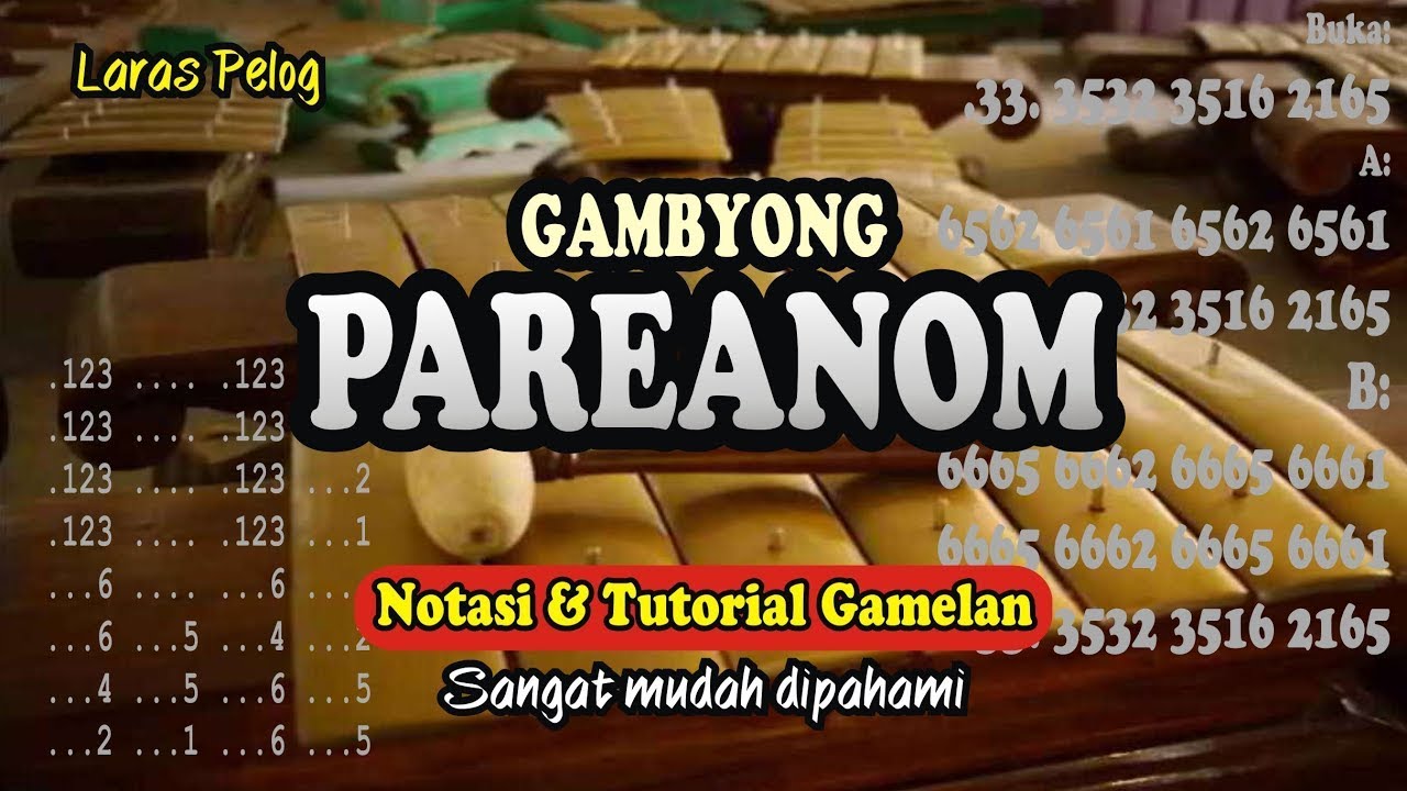 Notasi Gambyong Pareanom