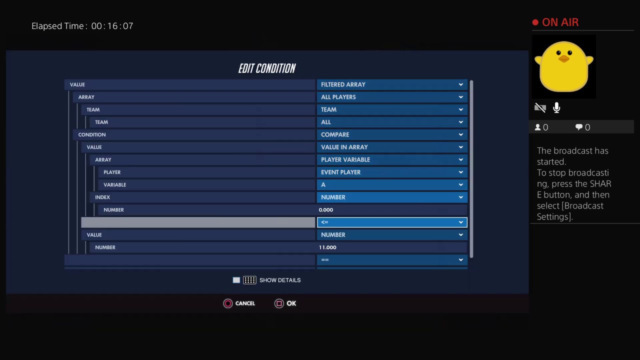 Overwatch Workshop Menu Based Mode Work