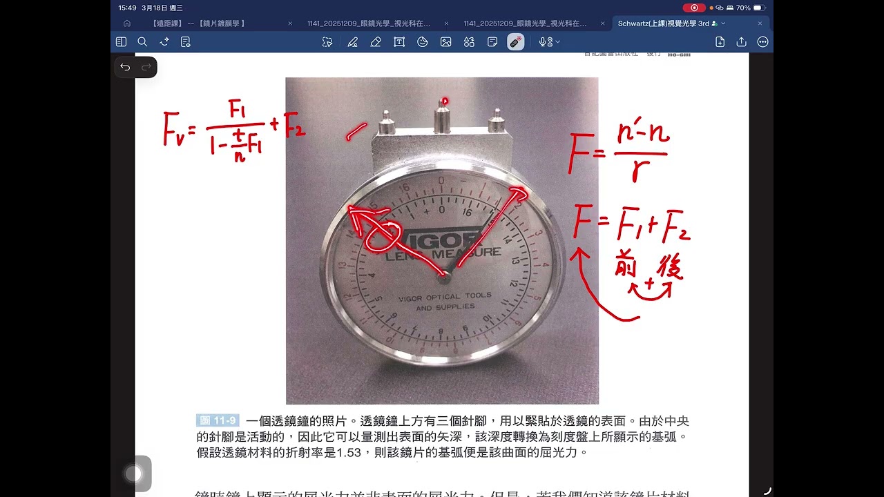 W05 CH11 鏡片厚度 垂度公式