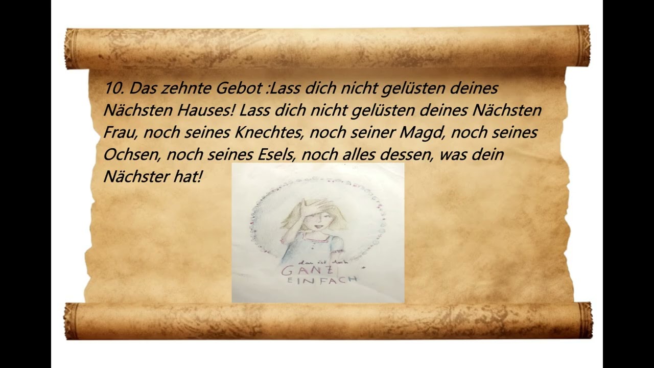 Das 10  Gebot