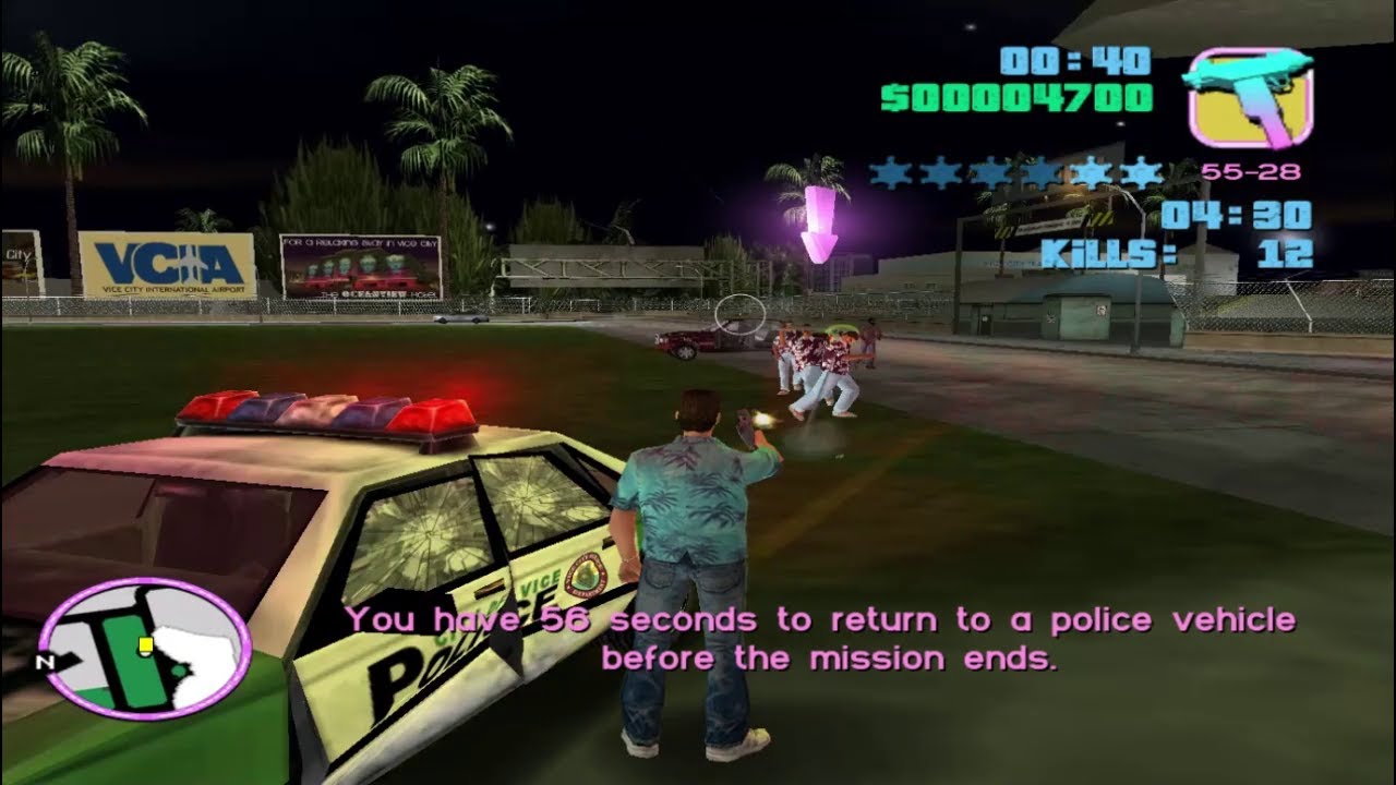gta vice city car chasing part 24