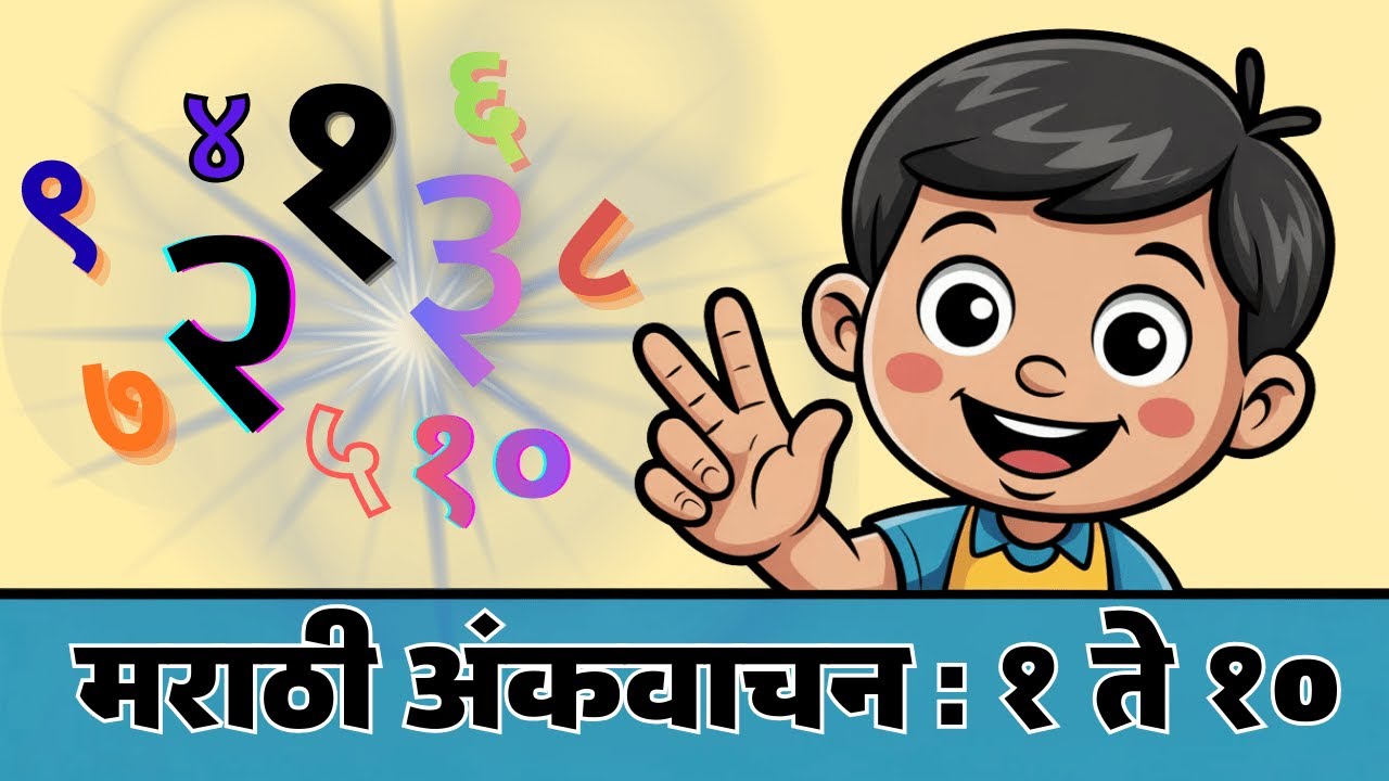 भाग ३ – ओळख मराठीची | मराठी अंकवाचन : १ ते १० | Marathi Numbers 1 to 10 | बबडू आणि आई