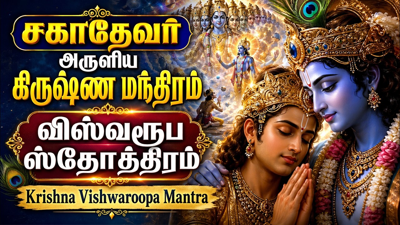 சகாதேவர் அருளிய கிருஷ்ண மந்திரம் | விஸ்வரூப ஸ்தோத்திரம் | Krishna Vishwaroopa Mantra