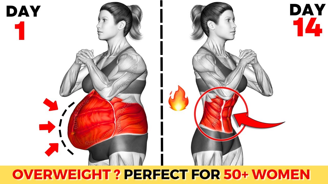 ➜ Over 50, Overweight : Lose Belly Standing 🔥 ➜ 30-Min Gentle (New Exercises) Perfect For Women