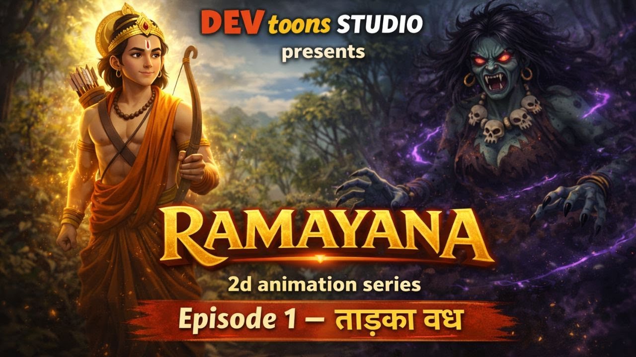 The Epic Battle Against Evil: Ramayana Episode 1 | ताड़का वध | DEV toons STUDIO