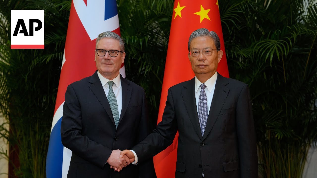 UK's Keir Starmer meets Zhao Leji, Chairman of China's National People’s Congress