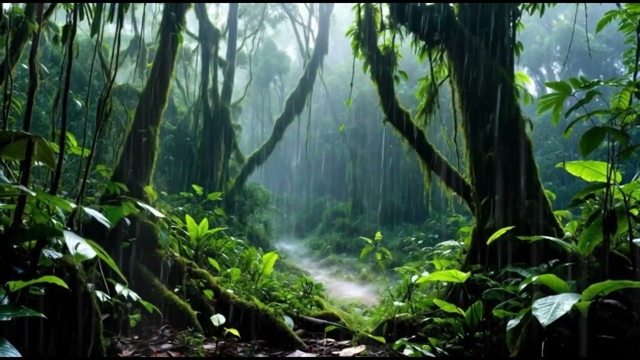 Enjoy the Rain in the Rainforest and Fall Asleep Fast