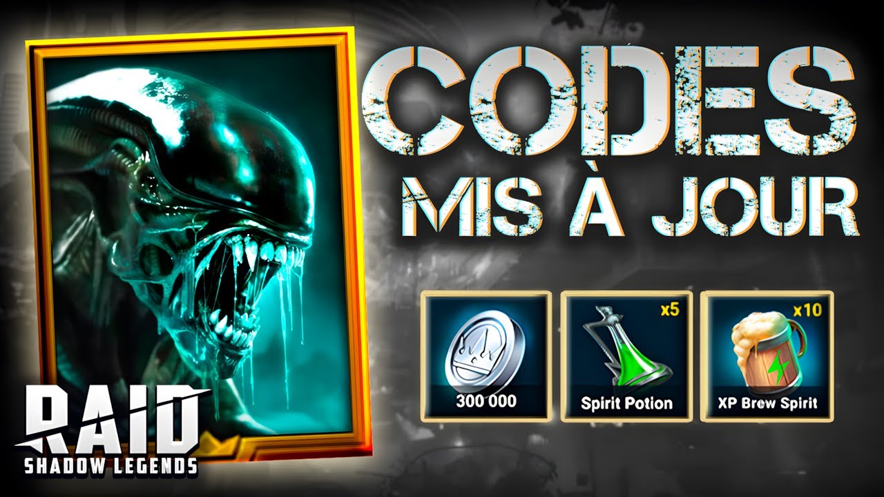 X&eacute;nomorphe Guide + Codes Promo Raid Shadow Legends⚜️ FR 2025