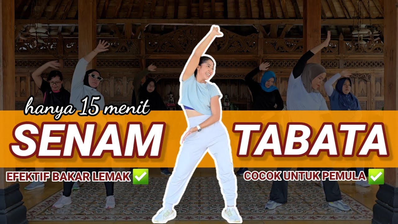 15 MENIT SENAM COCOK UNTUK PEMULA ! | LEMAK TUBUH AUTO MUSNAH