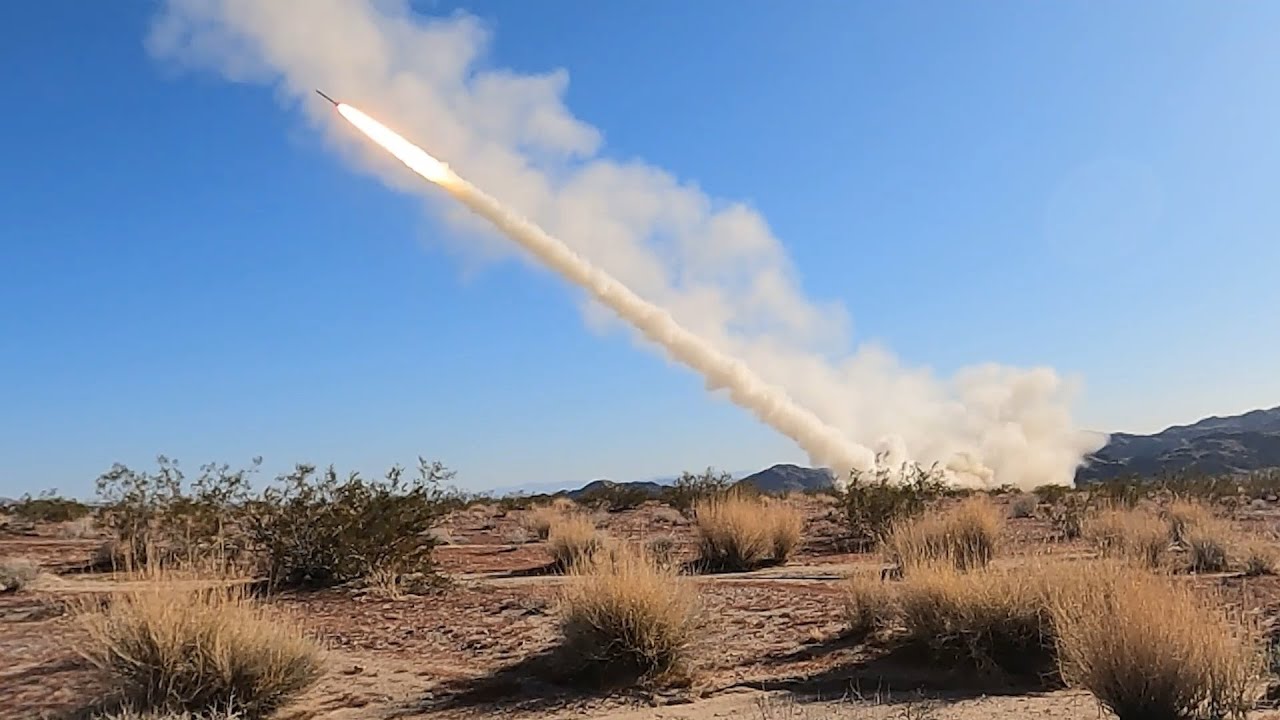 U.S. Marine Corps M142 High Mobility Artillery Rocket Systems at ITX