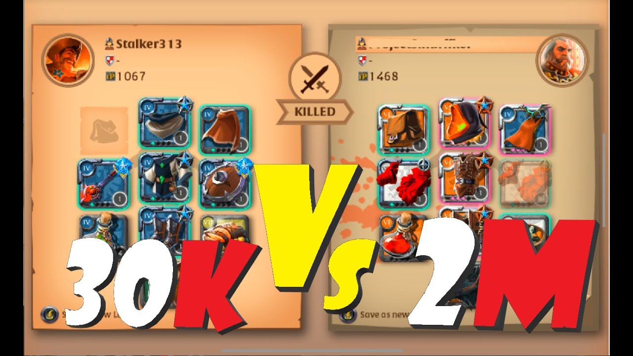 SOLO GANKS / 30K Vs 2m 😱BUILD / ALBION ONLINE