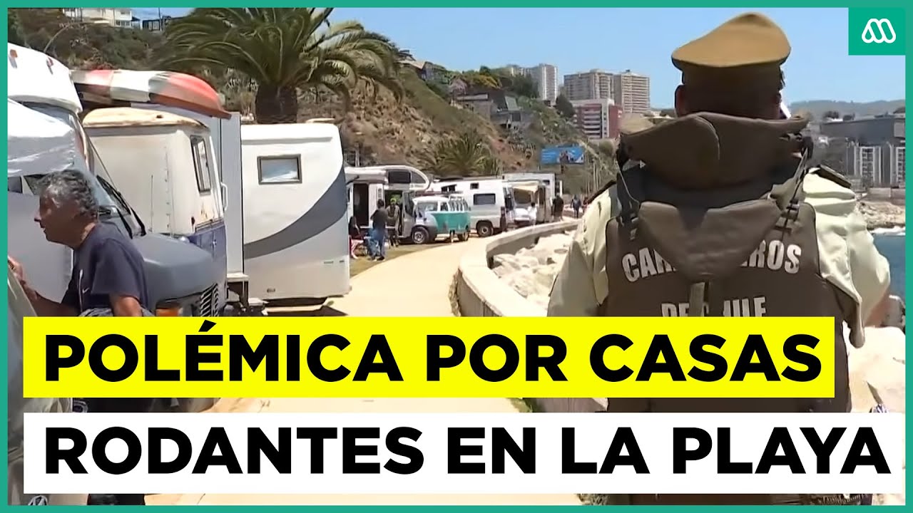 Polémica por posición de casas rodantes en la playa