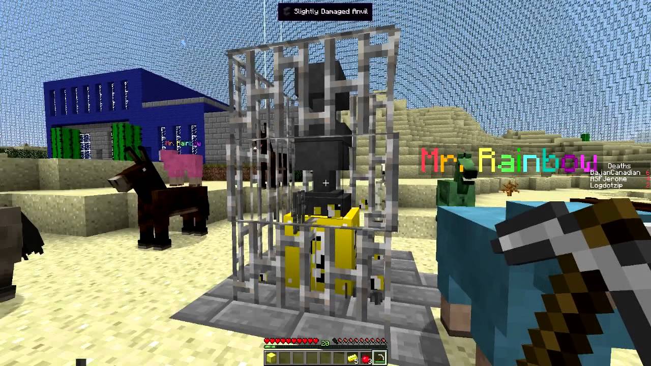 LUCKY BLOCKS RED VS BLUE VS GREEN MOD CHALLENGE - MINECRAFT MODDED MINI-GAME!
