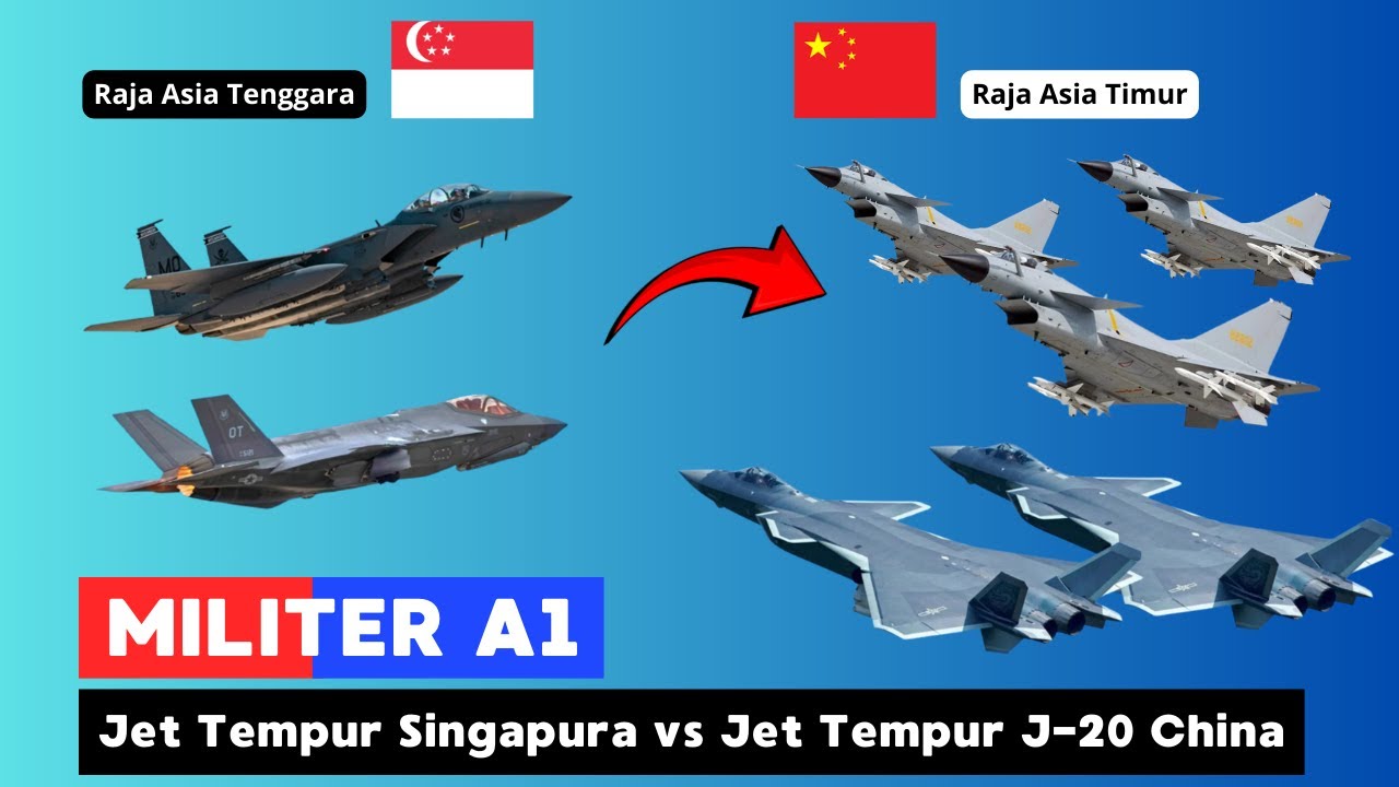 Duel Pesawat Canggih! Jet Tempur F-35 Singapura vs Jet Tempur J-20 China, Siapa Raja Langit ASIA?