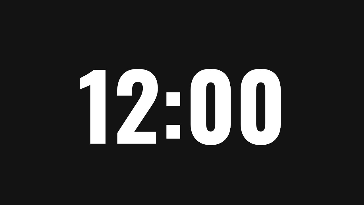 Таймер 12 Минут
