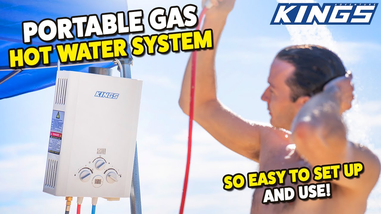 KINGS Portable Gas Hot Water System - HOW TO SET UP & USE!