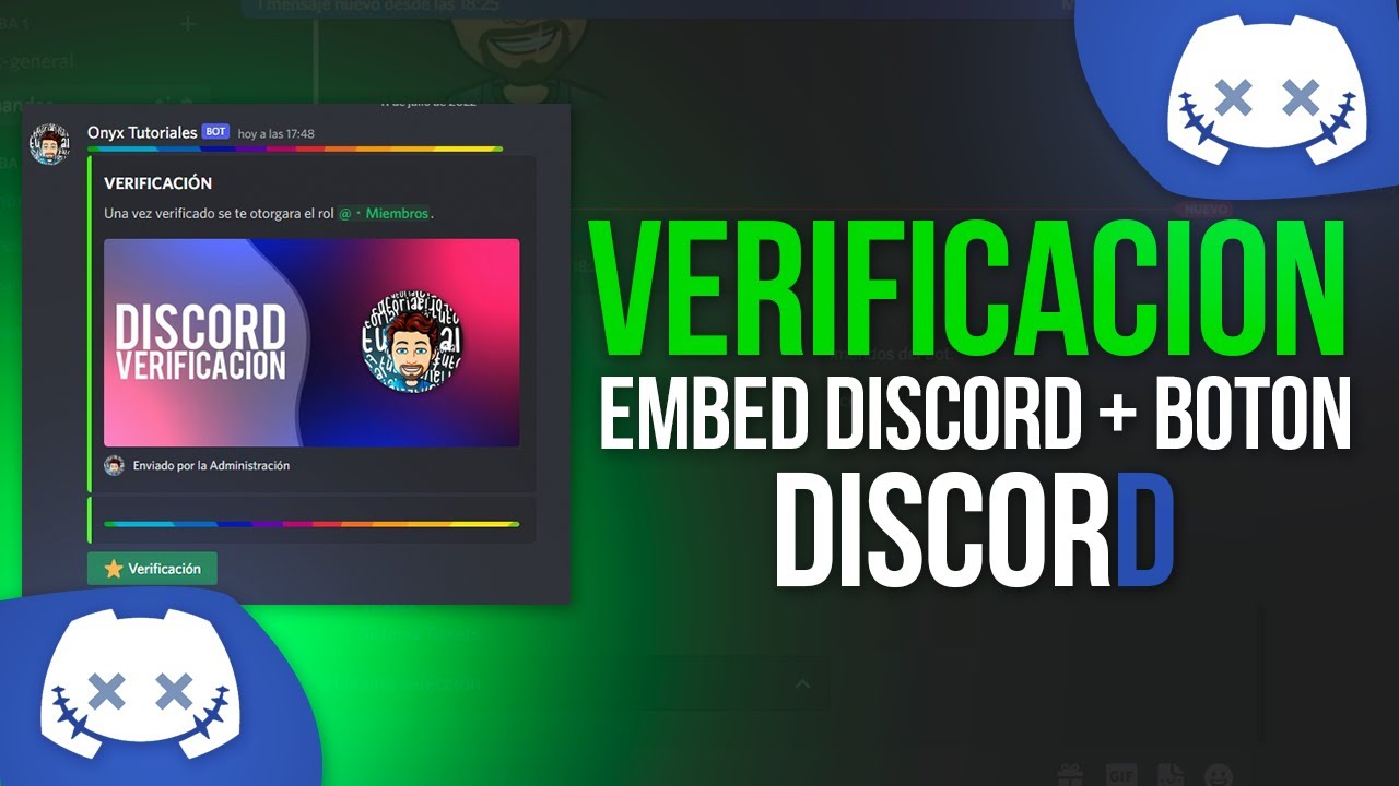 SISTEMA DE VERIFICACIÓN CON EMBED + BOTON │Discord 2022