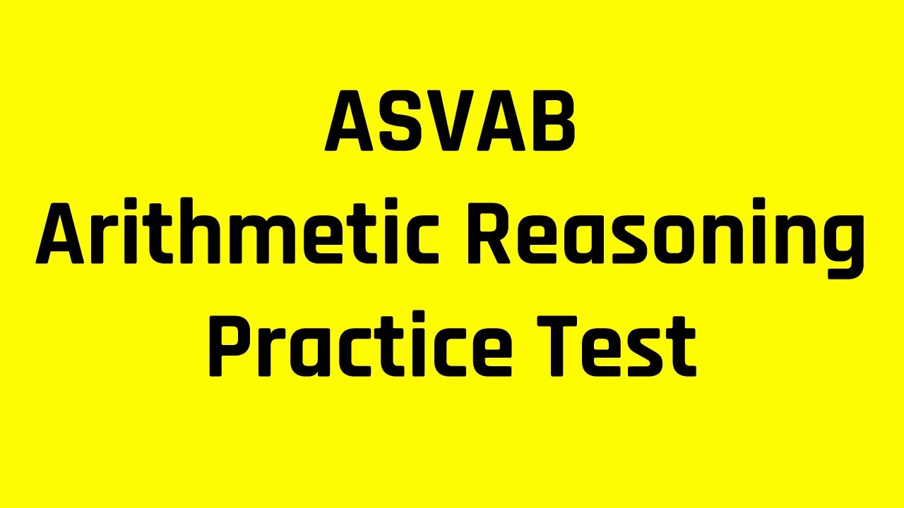 ASVAB AFQT Practice Test: The Arithmetic Reasoning Subtest (Hard Questions; Full Screen Recommended)