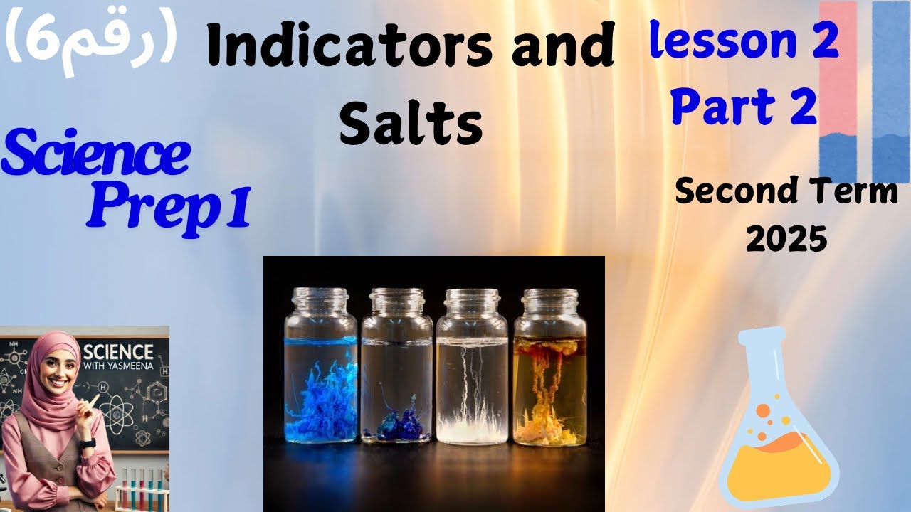 Science Prep. 1 Indicators and Salts Part 2 -Unit 1 - Lesson 3 (2025)