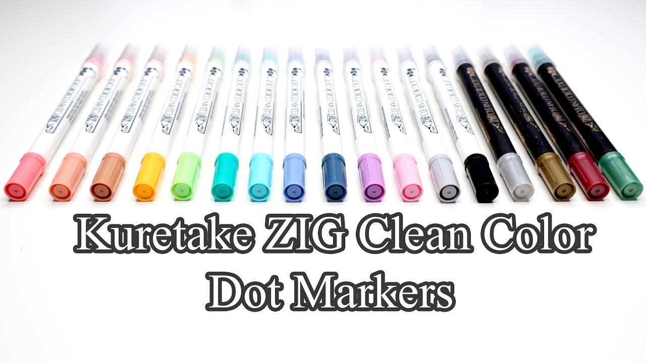 Kuretake ZIG Clean Color Dot Markers | Review + Swatches