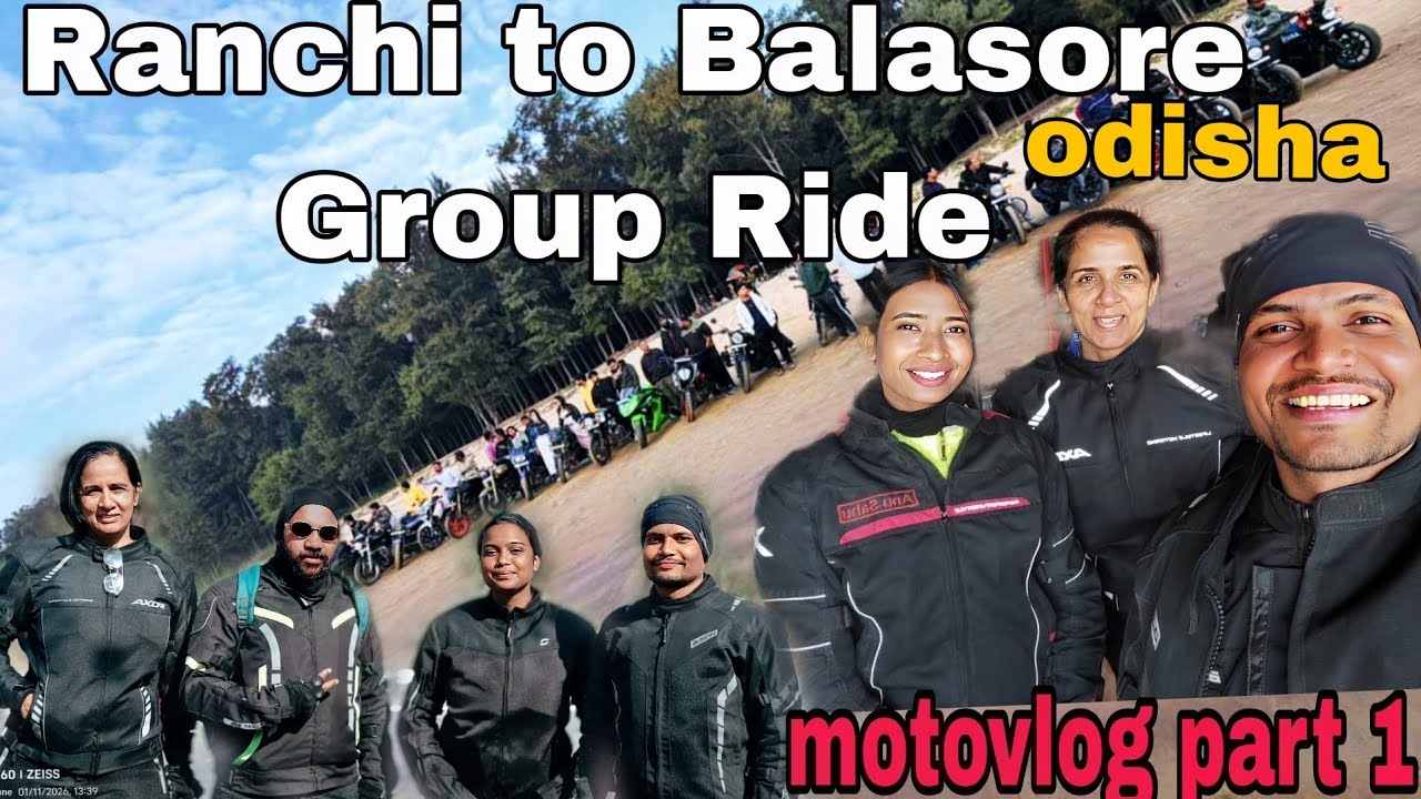Ranchi To| बालासोर|Odisha| Bike ride trip With 😱75 Stranger Riders