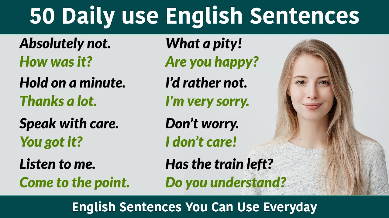 50 Daily use Sentences for Spoken English || English Sentences You can use Everyday | Spoken English