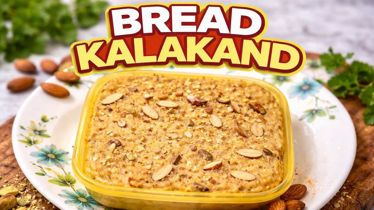 मेहमान है ज्यादा और टाइम है कम - तो बनाये 15 Min मे टेस्टी कलाकंद | Bread Kalakand @FoodFantastik 