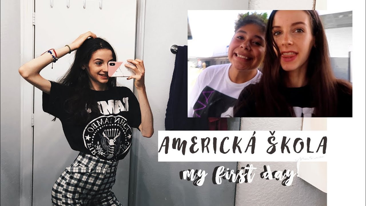 MÔJ PRVÝ DEŇ V AMERICKEJ ŠKOLE! | splnený sen!