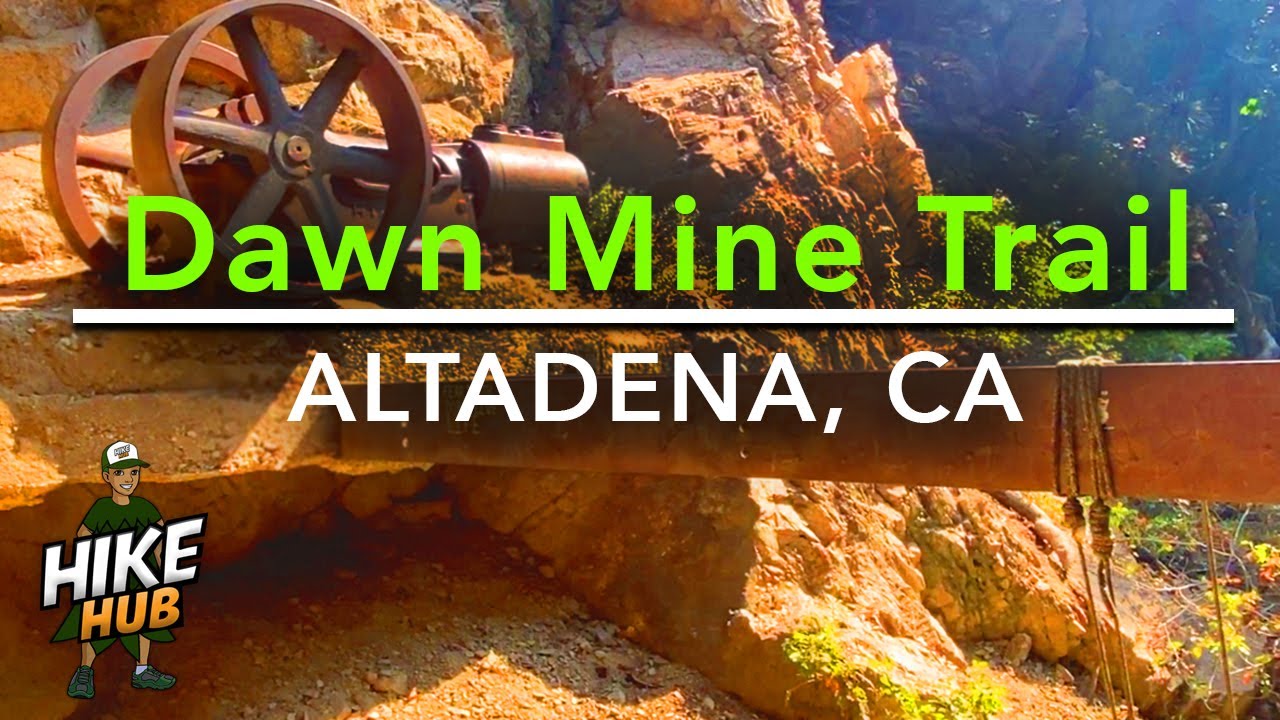 Hiking Dawn Mine Trail -  Altadena,  California ( Mine, Vintage water pump & Swing)