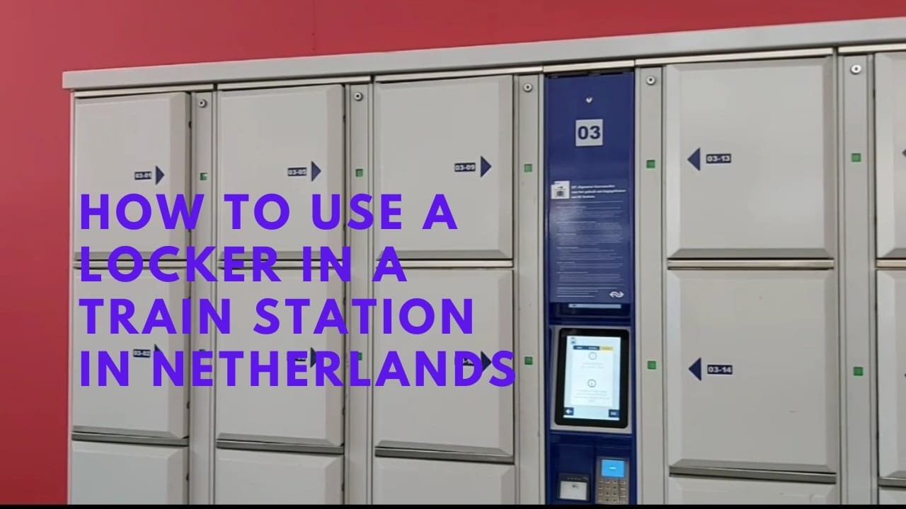 How to use a locker in a train station in Netherlands 🇳🇱   #lockers #trainstations #ns #dutchrailway